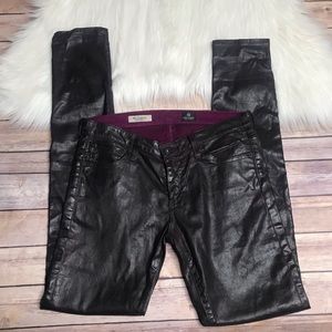 AG Adriano Goldschmied purple super skinny jeans